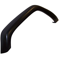 Crown Front, Driver Side Fender Flares-Black,Thermoplastic,Flat