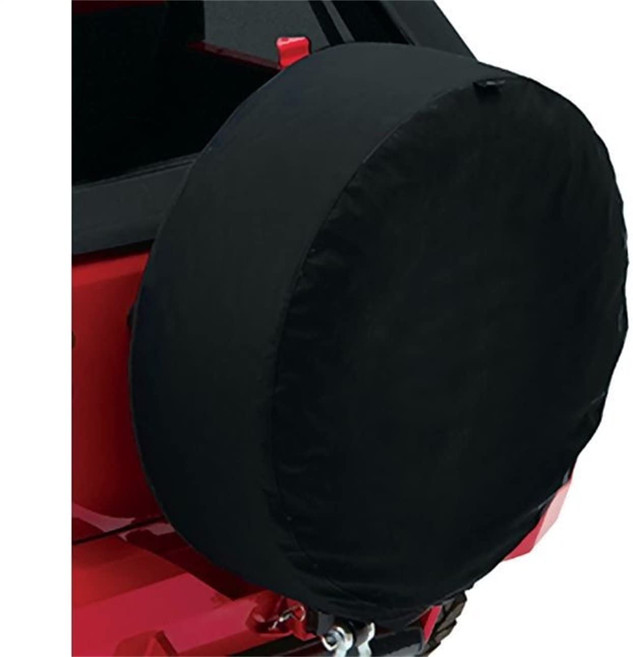 Bestop 61031-17 Tire Cover - Black twill, Vinyl Coated Polyester