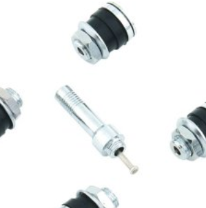 Mr Gasket 5102 Valve Stems - Chrome, Steel, Universal