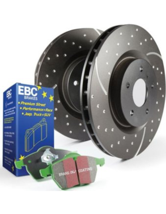 EBC S10 Greenstuff 2000 and GD Rotors S10KR1271 Performance Repl