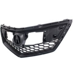 AutoTrust Gold Grille - REPA070143 - Textured Black, Fits 16-17