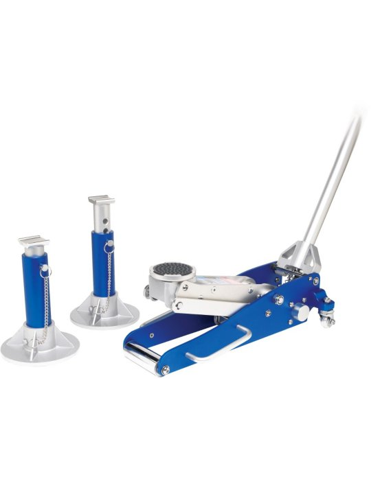 Performance Tool W1601 Floor Jack - Blue and silver, Universal