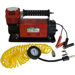 SuperFlow 12 Volt air compressor for car and full size truck tir