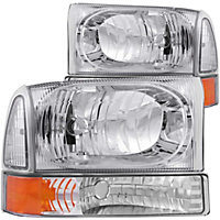 Anzo Driver And Passenger Side (Set Of 2) Headlight Anzo Crystal