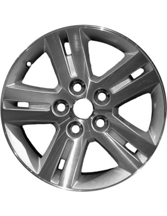 CCI ALY02335U10 Silver Finish Aluminum Wheel - 17 in. Wheel Diam