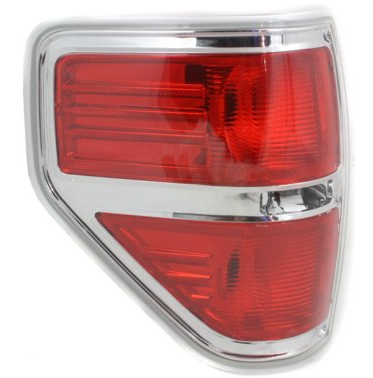 Replacement Halogen Tail Light - REPF730108 - Driver Side, Red L