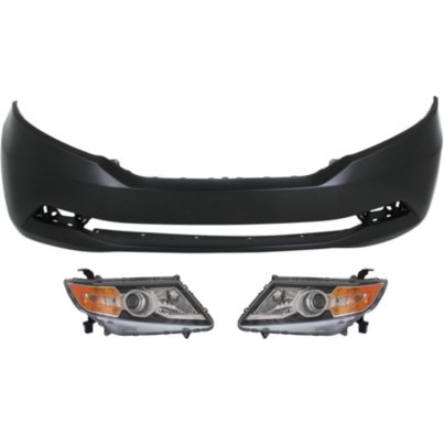 Replacement Headlight and Bumper Cover Kit