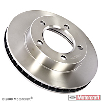 Motorcraft Front, Driver Or Passenger Side Brake Disc-Plain Surf