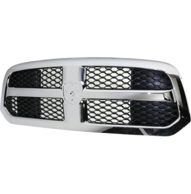 Replacement Grille - REPD070178Q - Chrome Shell w/ Textured Blac