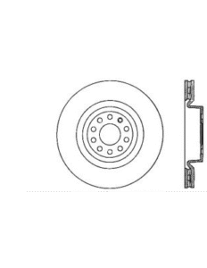 Centric C-Tek 121.33098 Brake Disc - Plain Surface Sold Individu